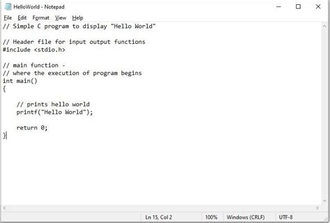 Results for 'hello world' .